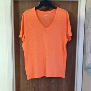 Universal Thread Orange Fitted Short Sleeve Tee